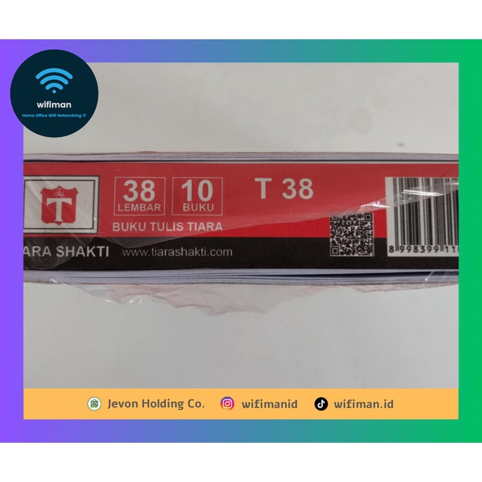 

Buku Tulis Tiara 38 Lembar - Ukuran Sedang - Hvs 60 Gr - Grosir