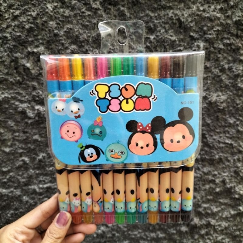 

Promo !!! Crayon Putar Panjang 12Warna / Rolling Crayon