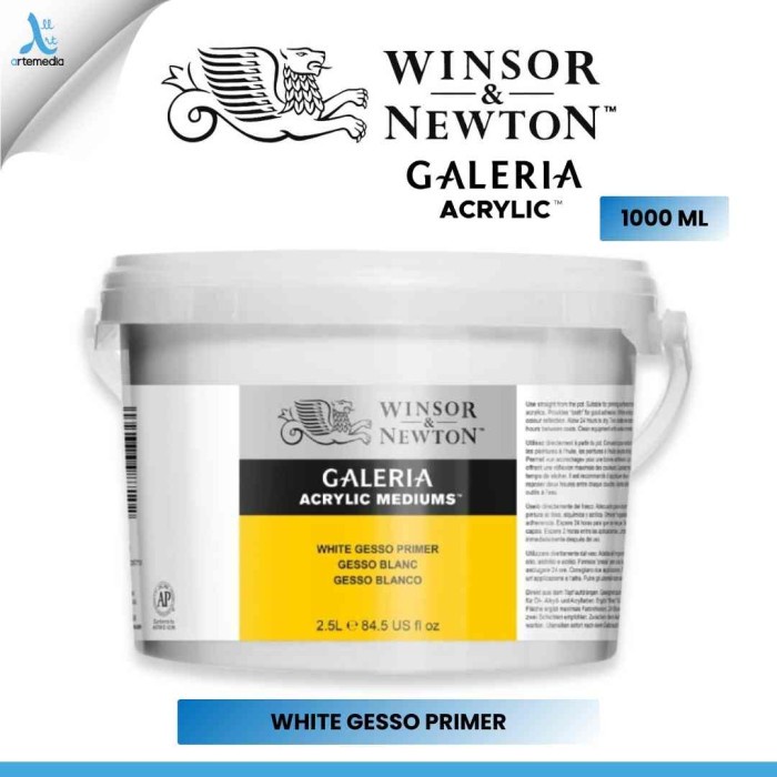 

Sale Medium Cat Akrilik Winsor & Newton Galeria White Gesso Primer Acrylic