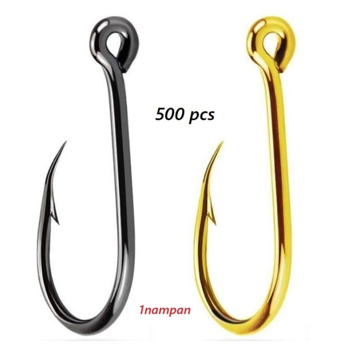 SALE Kail Pancing 500pcs Mata Kail Top Quality Carbon Steel Material + Box