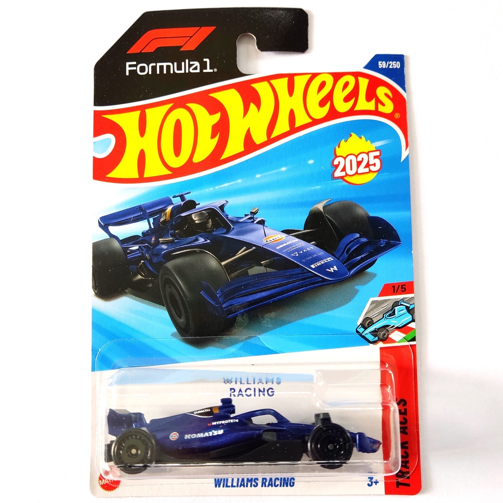 HOT WHEELS WILLIAMS RACING FORMULA 1 F1 BIRU - E2025