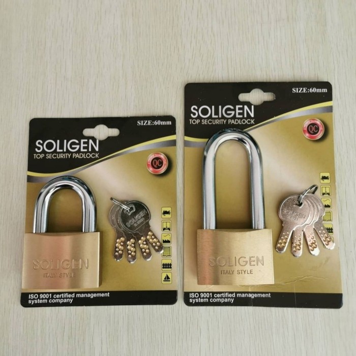 Gembok kuningan 40 mm soligen