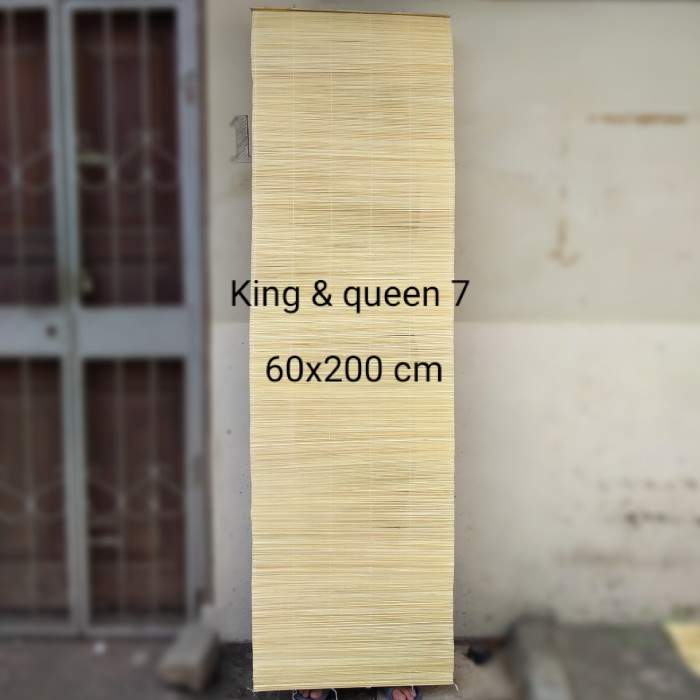 Tirai bambu putih 60x20 cm