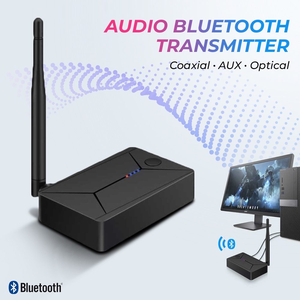 Audio Bluetooth 5.0 Transmitter Adapter Coaxial AUX Optical