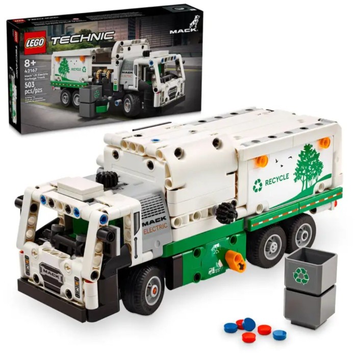 Lego DIY Technic Mack LR. Truck Mack Brick Truk Sampah