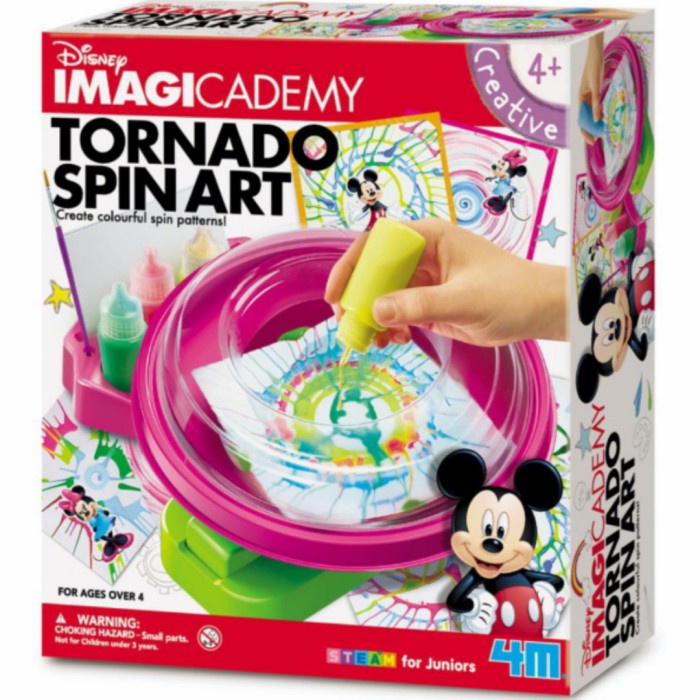 

4M Mainan Edukasi Anak Disney Tornado Spin Art Seni Lukis Cat