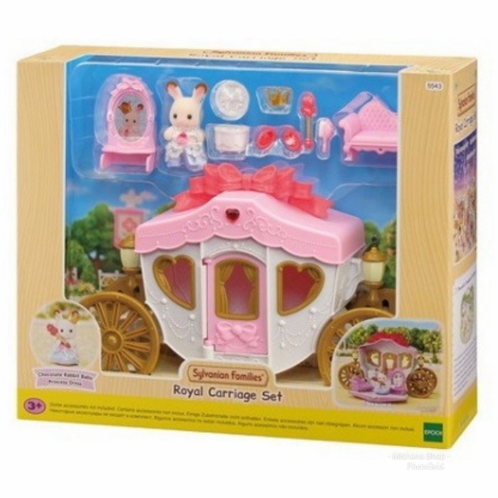 Mainan Boneka Sylvanian Family Royal Carriage Set Kereta + 1 Figur