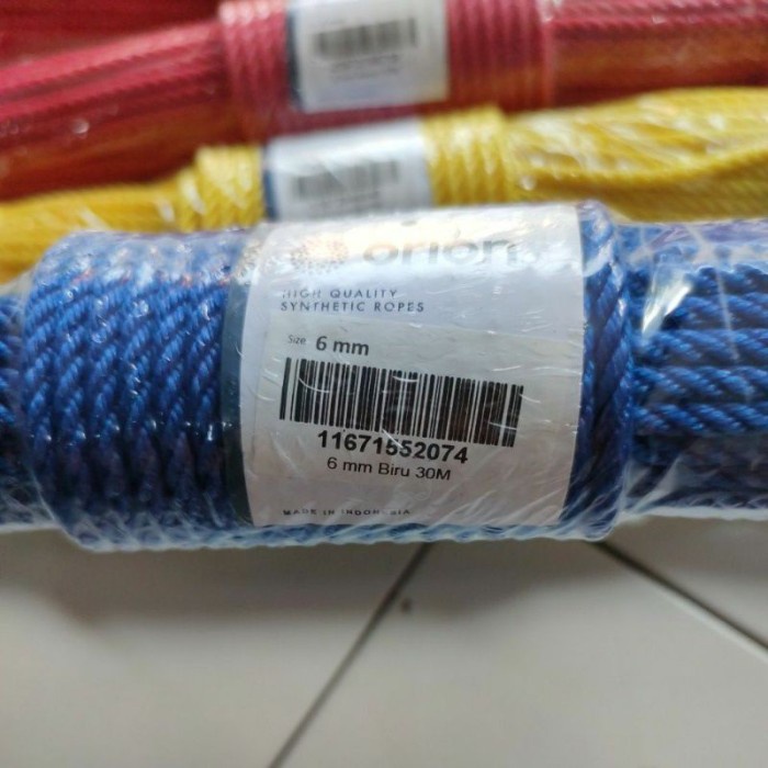 

Flashshow Tali tambang tampar plastik 6mm panjang 30m orion