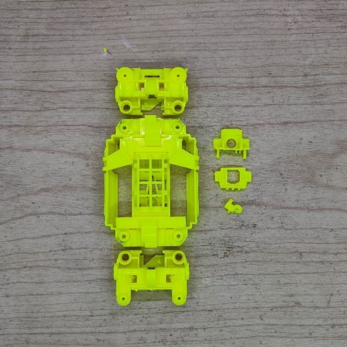 Flashshow tamiya chassis ms new cutting cnc bumperless for suspensi full set