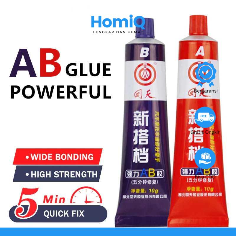 

HomiQ Huitian Lem Super Glue A+B Metal Repairing Adhesive Welding Glue 10 g - HT5
