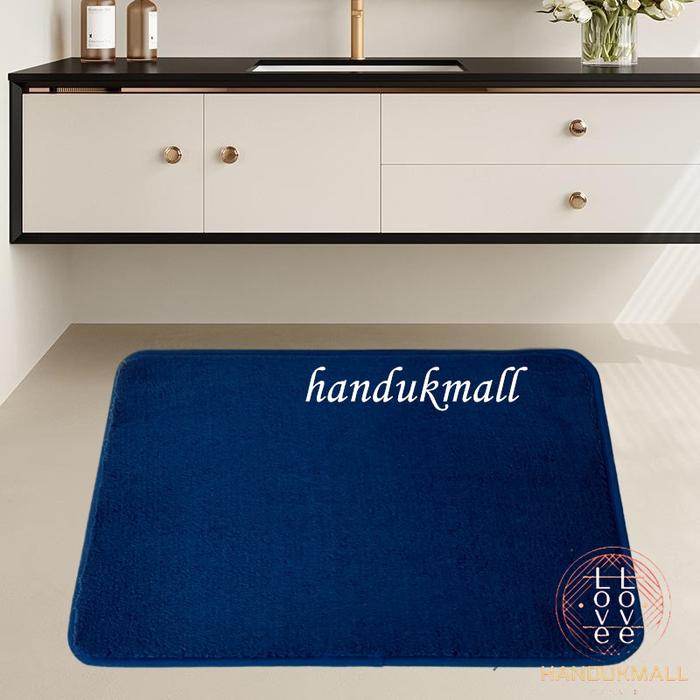Handukmall Cod Keset Kaki Bulu Tebal Microfiber Anti Slip Karpet Rumahan Kain Karet Lantai