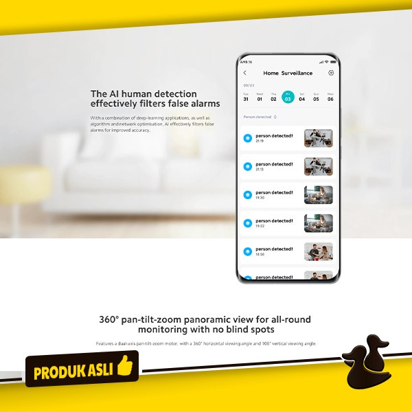 Camera Cctv Xiaomi Mi Home Smart Security Mi Home Hd 2K Original