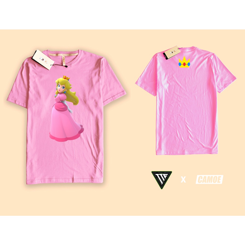Kaos Tshirt Princess Peach Super Mario Kart World Gaming