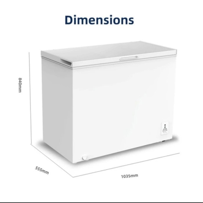 ANGHONG EST FREEZER 300 LITER FCF-336 FRISER FRIZER BOX FCF336DW