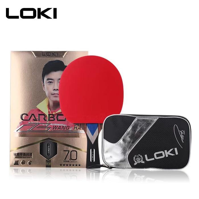 Bet Pingpong Bat Tenis Meja Bat Pingpong LOKI 7star Carbon ORIGINAL
