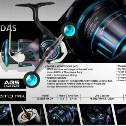 REEL DAIWA EMERALDAS 23RX LT 2500 XH -DH