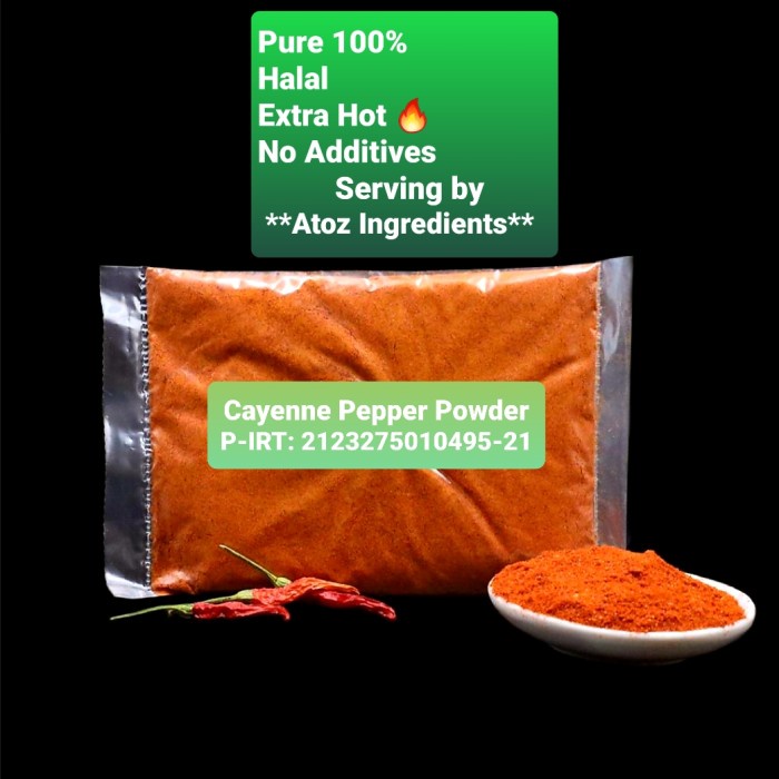 

Cayenne Pepper 1kg/ Bubuk Cabe Cayenne 1kg