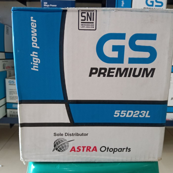 NEW Aki Kia Rio/ GS Astra Premium 55D23L/ GS 55D23L Basah/ Aki Xtrail
