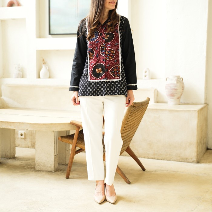 Blouse Batik Tulis BT 1 Atasan Blus Kerja Wanita Modern