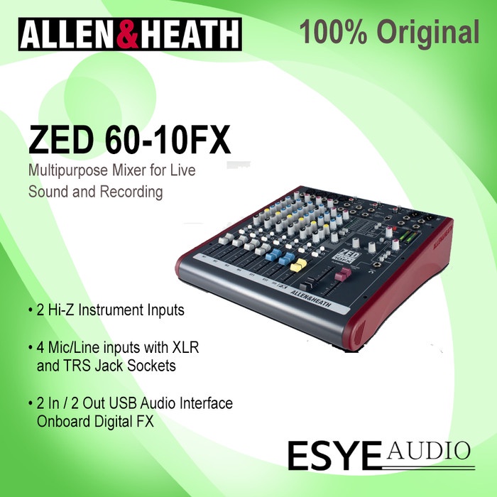 Mixer Allen & Heath ZED 60 - 10FX