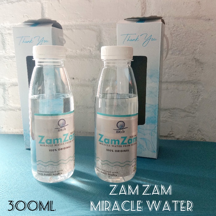 

Air Zam Zam 300Ml + Box Original Souvernir Oleh Oleh Haji Umroh