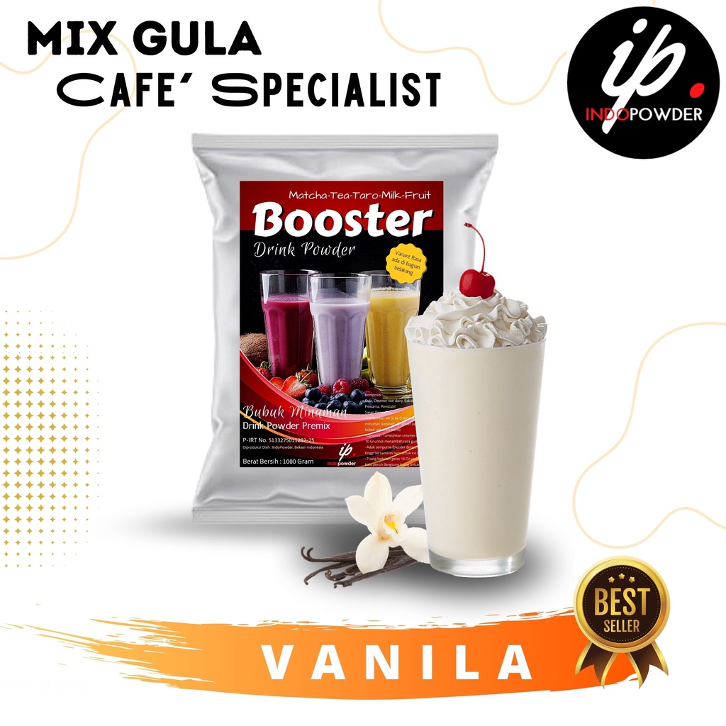 

IP Bogor - Bubuk Minuman Rasa VANILA/ VANILLA ORIGINAL 1Kg Untuk Cafe, Waralaba dan Resto