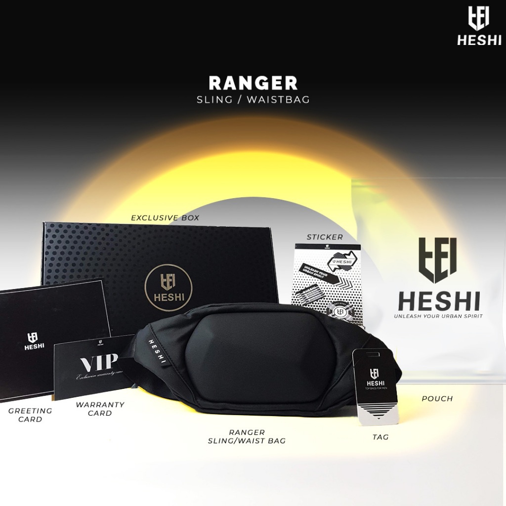 NEW HESHI Tas Sling Bag Waterproof Fashion Pria Outdoor - RANGER WB11