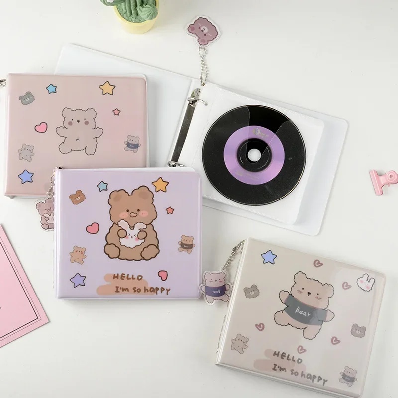 

Kawaii Kpop Idol Album CD Case Holder with 20 Capacity Hard Portable Carrying DVD Binder Home Album