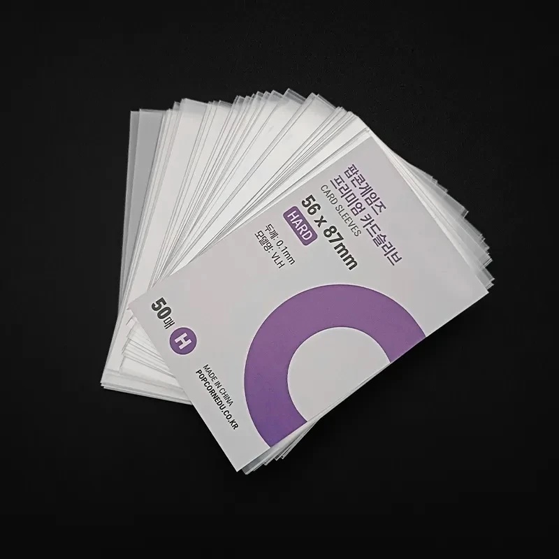 

50pcs Kpop Card Sleeves Holder Clear 3 Inch Photocard Holographic Protector Film Album Binder Game