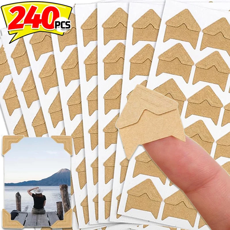 

DIY Photo Album Scrapbook Corner Sticker Creative Corner Stickers Kraft Paper Corner Stickers
