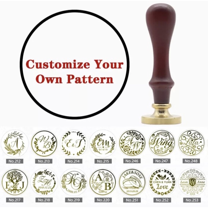 

Custom Stamp Wax Seal (2 Cm, 2,5 Cm, 3 Cm) Round Stamp / Stamp Lingkar