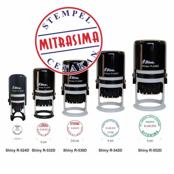 

Stempel Shiny custom bentuk bulat dengan Tanggal ditengah