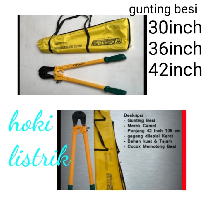 

gunting besi / baja / rantai / kawat beton 30" EXTREME + SARUNG