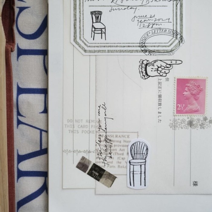 

Kurukynki Rubber Stamp - Label Paper / Tag Label / Big Label