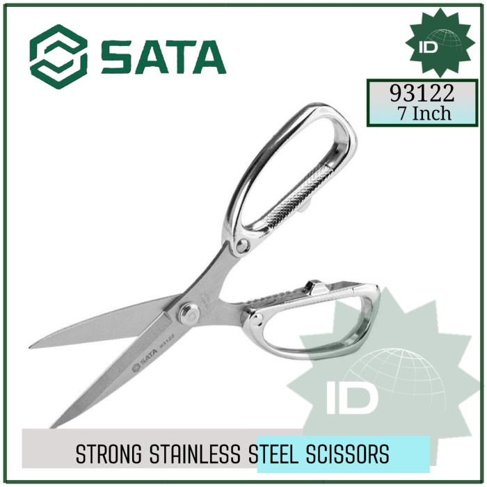 

SATA GUNTING STAINLESS 93122 STRONG STAINLESS STEEL SCISSORS