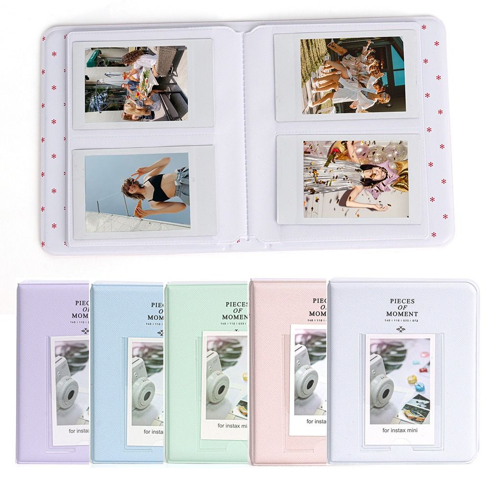

64 Pockets Photo Album Instant Camera 3 inch Picture Storage Case Stamp Ticket Cards Organizer for
