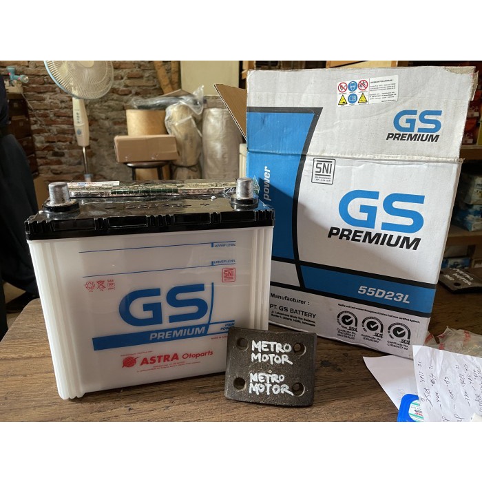 Aki Basah Toyota Innova Bensin Gs Premium 55D23L