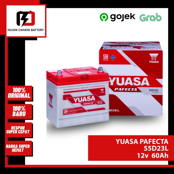 Aki Mobil Yuasa Pafecta 55D23L / 55D23L / 55D23L - Aki Lexus