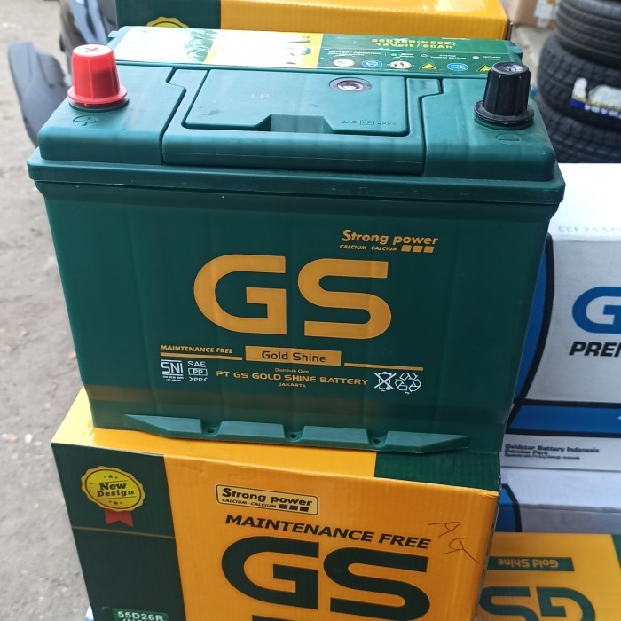 Aki Kering Mf N50 12V 50Ah 50-Amper Gs Gold Shine