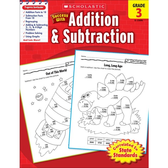 

HOT SALE! Succes with Addition & subtraction Grade 3 by Scholastic