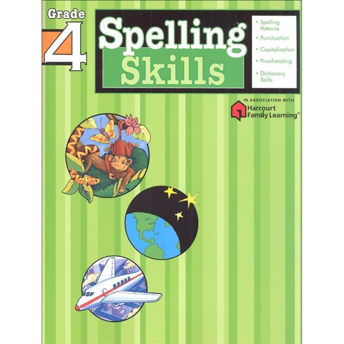 

TERBARU! Spelling Skills Grade 4 (Harcourt Family Learning)