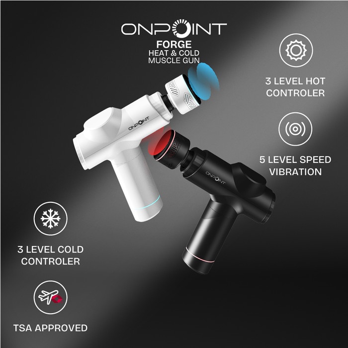 

TERLARIS! Bundle 2 Pcs ONPOINT FORGE Hot & Cold Muscle Gun - Massage Gun
