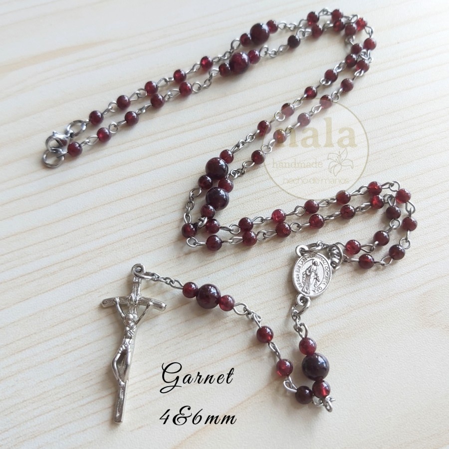 Rosario Batu Garnet 4&6mm