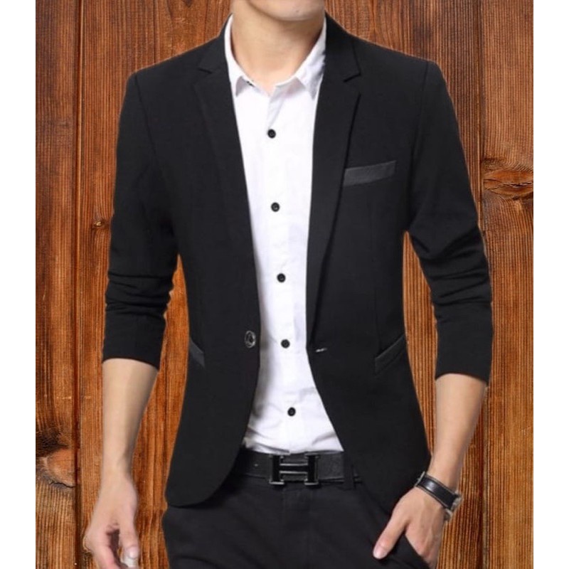Sale JAS RESMI JAS FORMAL JAS NIKAH BLAZER PRIA BLACK TWIST