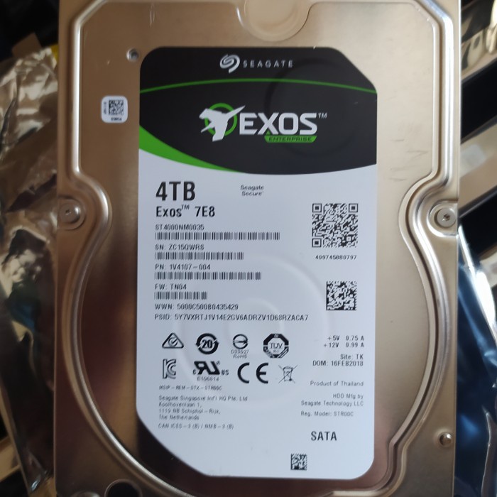 hardisk 3,5 in 4TB EXOS 7E8 Seagate Enterprise