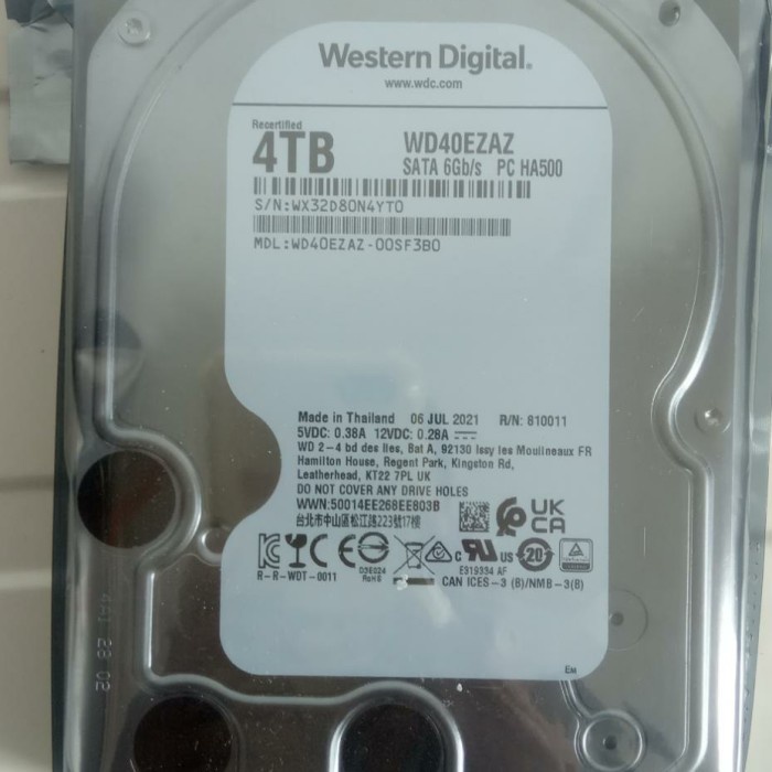 HDD WD 4TB BLUE 3.5" (PC)