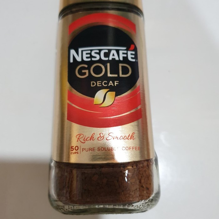 Nescafe Gold decaf Ri & smooth 100gr Nestle Jar 50 cup Kopi Korea