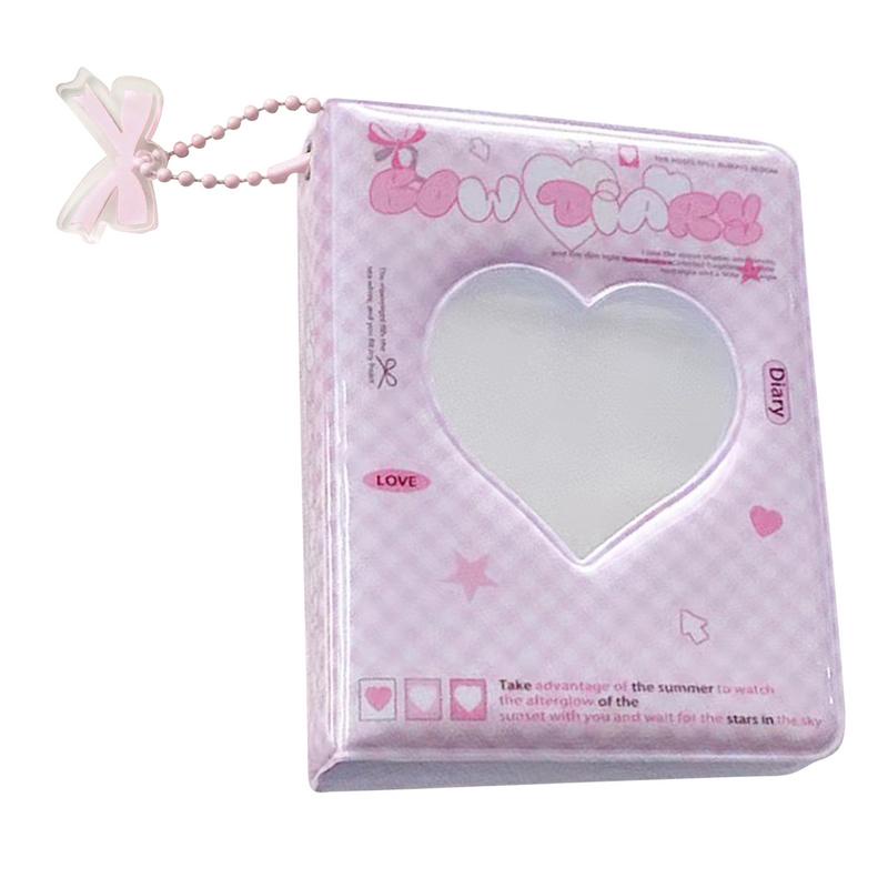 

Kpop Photocard Holder Book 40 Pockets Love Heart Hollow Photo Card Holder Trendy Waterproof Photo
