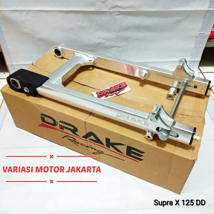 BEBAS ONGKIR - Swing Arm Drake Racing Supra X 125 Double Disc