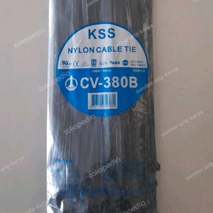 

kabel ties KSS CV 380B / 380cm 7,6 HITAM Kode 117